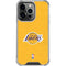NBA Los Angeles Lakers Distressed iPhone 14 Pro Clear Case